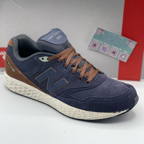 NEW BALANCE 988 FRESH FOAM SUEDE NAVY‎ SHOE [M988OF] (SIZE 9)